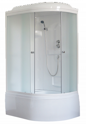 Душевая кабина Royal Bath 8120BK1-M матовое левая