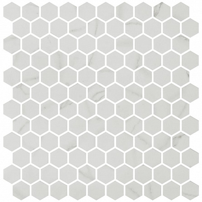 Мозаика Hex Eco Stones Venato White Matte 30.1x29