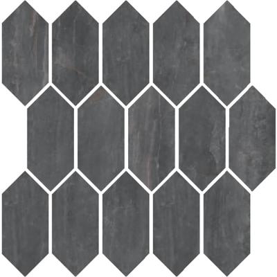 Mosaico Losanga Piombo Ret 30x30