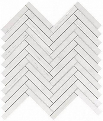 Мозаика Marvel Stone Bianco Dolomite Herringbone Wall 30.5x30
