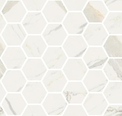 Bianco Calacatta Mosaic Esagoni Levigato Rettificato 30x30