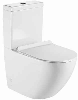 Унитаз-компакт BelBagno Amanda BB051CPR безободковый P-trap Унитаз-компакт BelBagno Amanda BB051CPR безободковый P-trap