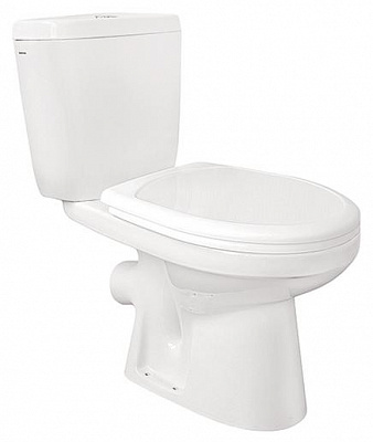 Унитаз-компакт Santek Анимо 1WH302137 с сиденьем Soft-close, косой выпуск