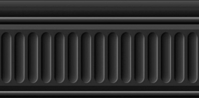 Бордюр Бланше черный структурированный 9,9х20