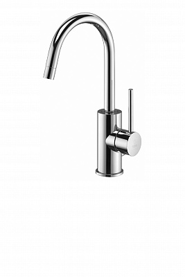 Смеситель для раковины с поворот.изливом без д/к, Хром