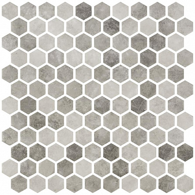 Мозаика Hex Zement Grey 30.1x29