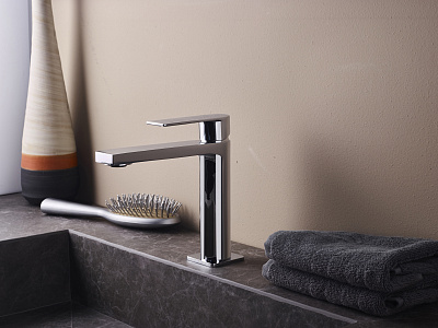 Смеситель для раковины без д/к, Хром