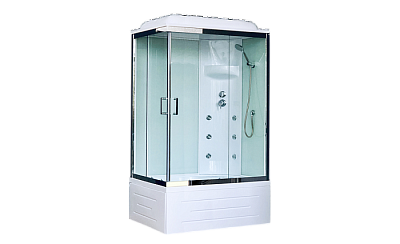 Душевая кабина Royal Bath RB8100BP3-WT-CH-R 100x80 см правая