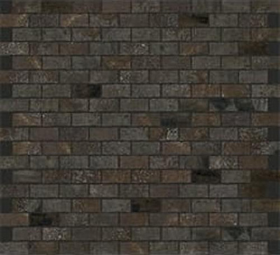 Aged Bronze Naturale 6 Mm 1.5x3 Mosaico 30x30