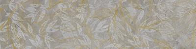 Silver Decor Flower Rect 29.7x119.7