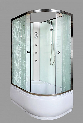 Душевая кабина Deto ЕМ4512 R N с гидромассажем
