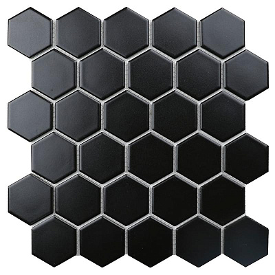 Мозаика Mosaic Hexagon Small Black Matt 27.2x28.2