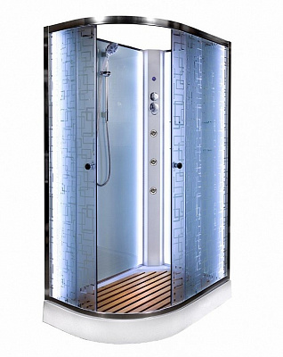 Душевая кабина Deto ЕМ1512 R N LED с гидромассажем