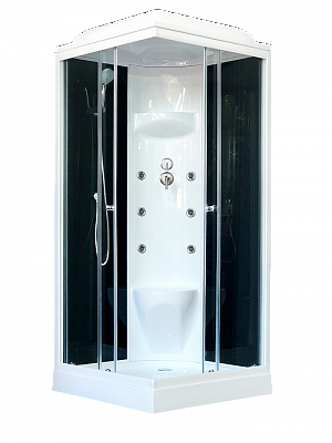 Душевая кабина Royal Bath 90HP7-BT черное/прозрачное