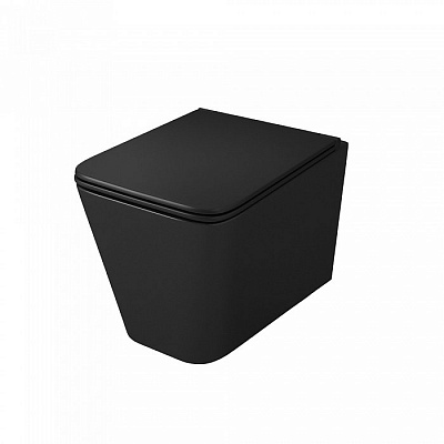 Унитаз подвесной OWL 1975 Vatter Ruta-H Matt Black OWLT190404 безободковый с сиденьем микролифтом Унитаз подвесной OWL 1975 Vatter Ruta-H Matt Black OWLT190404 безободковый с сиденьем микролифтом