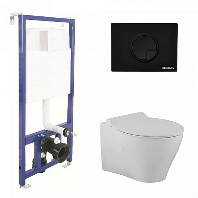 Комплект Berges Novum 043229 инсталляция Novum525 +кнопка R5 SoftTouch черная + унитаз TOP Rimless + сидение дюропласт Mita Slim SO Комплект Berges Novum 043229 инсталляция Novum525 +кнопка R5 SoftTouch черная + унитаз TOP Rimless + сидение дюропласт Mita Slim SO