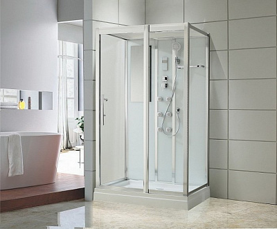 Душевая кабина Black&White Galaxy G5509 120x90 см гидромассажная