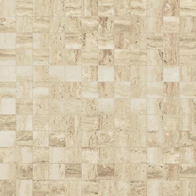Prestigio Travertino Lucido Mosaico R 30x30