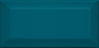 Плитка Клемансо бирюзовый грань 7,4х15