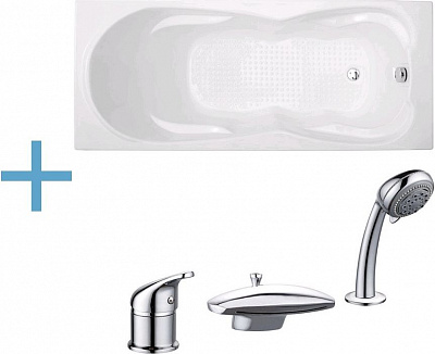 Акриловая ванна Aquanet Viola 180x75 (каркас + смеситель Aquanet Practic 2 AF111-63B) Акриловая ванна Aquanet Viola 180x75 (каркас + смеситель Aquanet Practic 2 AF111-63B)