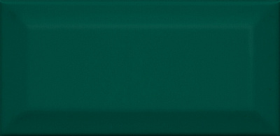 Плитка Клемансо зелёный грань 7,4х15