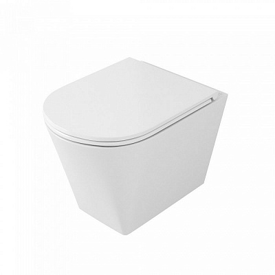 Унитаз подвесной OWL 1975 Curve Cirkel-H OWLT190802 безободковый с сиденьем с микролифтом Унитаз подвесной OWL 1975 Curve Cirkel-H OWLT190802 безободковый с сиденьем с микролифтом