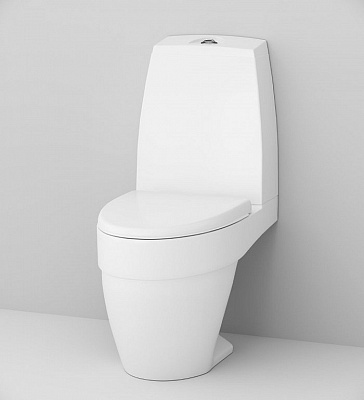 Унитаз-компакт Am.Pm Bliss L C538607SC с сиденьем с микролифтом Унитаз-компакт Am.Pm Bliss L C538607SC с сиденьем с микролифтом
