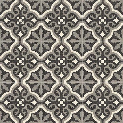 Декор Florentine Centro Black 20x20
