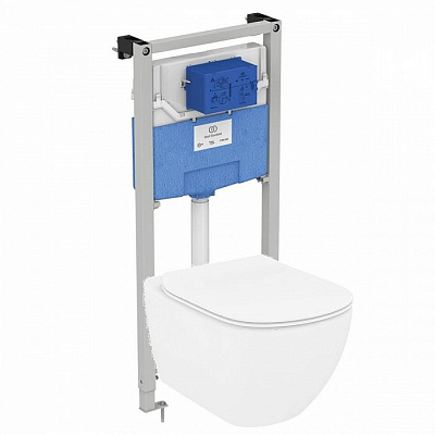 Комплект Ideal Standard Prosys Tesi с подвесным унитазом и инсталляцией T3868V1 Комплект Ideal Standard Prosys Tesi с подвесным унитазом и инсталляцией T3868V1