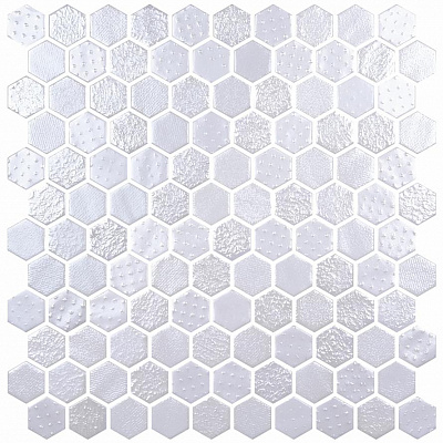 Мозаика Hex Metal Blends White 30.1x29
