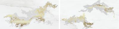 Decor Solitaire Gold White 30x60
