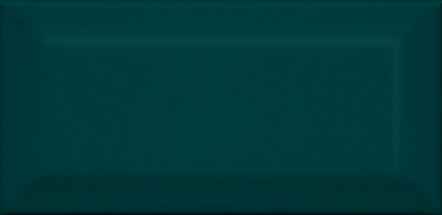 Плитка Клемансо зелёный тёмный грань 7,4х15