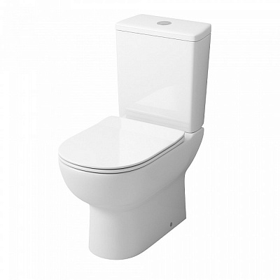 Унитаз напольный Grossman GR-4448S безободковый с сиденьем с микролифтом, белый