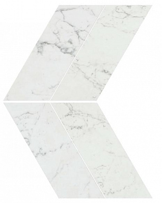 Мозаика Marvel Stone Carrara Pure Chevron Lappato 22.5x22.9