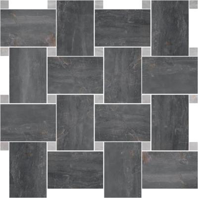 Mosaico Basket Piombo Ret 30x30