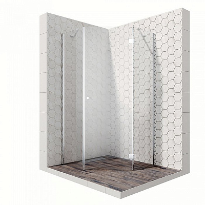 Душевой уголок Ambassador Diamond 12011112R 100x100x200 профиль хром, стекло прозрачное