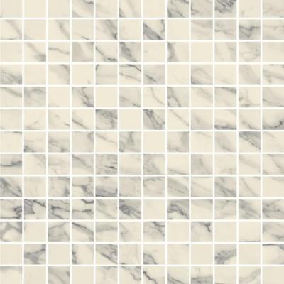 Bianco Arabesco Composizione F Lucidato 30x30