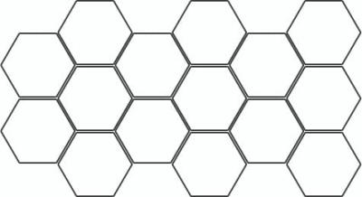 Mosaico Random Decor Ecru 22x45