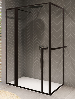 Душевой уголок Riho SZ Lucid GD203 1200 x 800 x 2000 Black, GD212B080