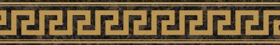 Fascia Greca Lappato Moka/Oro