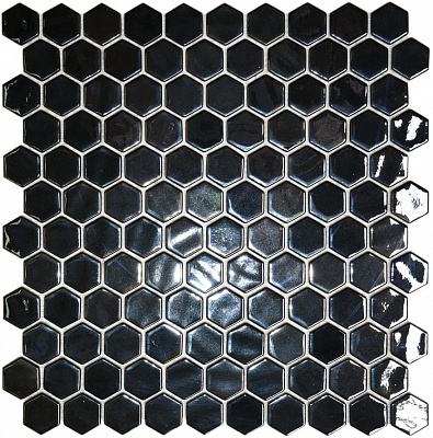 Мозаика Hex Opalo Black 30.1x29