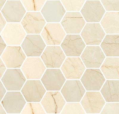 Crema Avorio Mosaico Esagoni Levigato 30x30