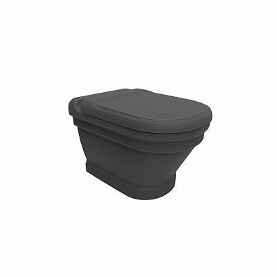 Унитаз подвесной Creavit Antik AN320-00AM00E-0000 с функцией биде, антрацит