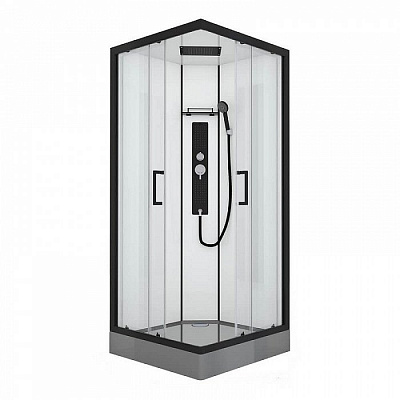 Душевая кабина Black&White Galaxy G8002 90x90 см гидромассажная