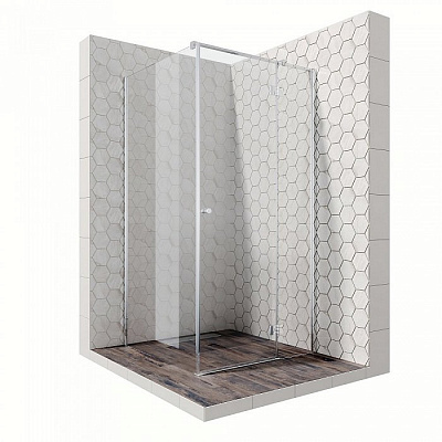 Душевой уголок Ambassador Diamond 12011103R 100x100x200 профиль хром, стекло прозрачное