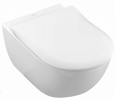 Унитаз подвесной Villeroy&Boch Subway 2.0 5614R2R1 безободковый альпийский белый с покрытием CeramicPlus с крышкой сиденьем Slimseat с микролифтом Унитаз подвесной Villeroy&Boch Subway 2.0 5614R2R1 безободковый альпийский белый с покрытием CeramicPlus с крышкой сиденьем Slimseat с микролифтом