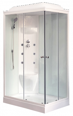 Душевая кабина Royal Bath 8120HP7-WT белое/прозрачное левая
