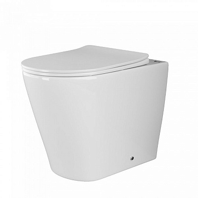 Унитаз приставной Ceramica Nova Highlight Rimless CN1812 36 x 56 x 42 см безободковый с сиденьем Soft Close