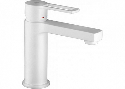 Смеситель для раковины без д/к, Белый матовый