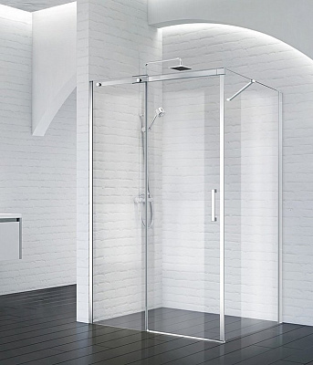 Душевой уголок BelBagno ACQUA-AH-1-100/80-C-Cr 100x80 см стекло прозрачное Душевой уголок BelBagno ACQUA-AH-1-100/80-C-Cr 100x80 см стекло прозрачное